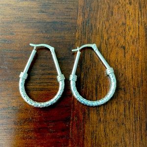 Sterling silver hoop earrings